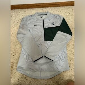 Men's Size small Michigan State 1/4 Zip Windbreaker